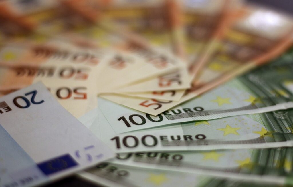 money, euro, banknotes